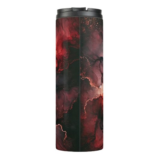 Individuelle Name Eerie Bloomonden Halloween Alkoh Thermosbecher (Rückseite)