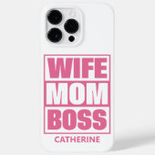 Individuelle Name Ehefrau - Mama - Boss Case-Mate iPhone Hülle (Rückseite)
