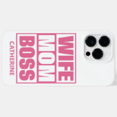 Individuelle Name Ehefrau - Mama - Boss Case-Mate iPhone Hülle (Rückseite (Horizontal))