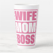 Individuelle Name Ehefrau - Mama - Boss Milchtasse (Vorderseite)