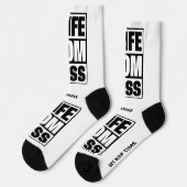 Individuelle Name Ehefrau - Mama - Boss Socken (Linkes Detail)
