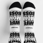 Individuelle Name Ehefrau - Mama - Boss Socken (Oben)