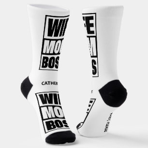 Individuelle Name Ehefrau - Mama - Boss Socken