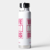 Individuelle Name Ehefrau - Mama - Boss Trinkflasche (rechts)