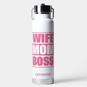 Individuelle Name Ehefrau - Mama - Boss Trinkflasche