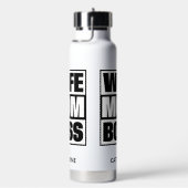 Individuelle Name Ehefrau - Mama - Boss Trinkflasche (rechts)
