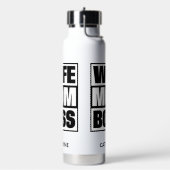 Individuelle Name Ehefrau - Mama - Boss Trinkflasche (Links)