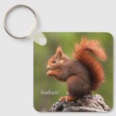 Individuelle Name Eichhörnchen Schlüsselanhänger (Vorderseite)