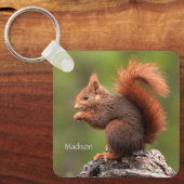 Individuelle Name Eichhörnchen Schlüsselanhänger (Vorderseite)
