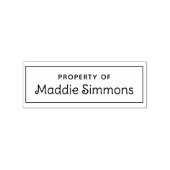 Individuelle Name EIGENSCHAFT Kinder Briefmarke bu Gummistempel (Prägung)