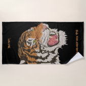 Individuelle Name Ein Phantastischer Tiger Strandtuch (Vorderseite)
