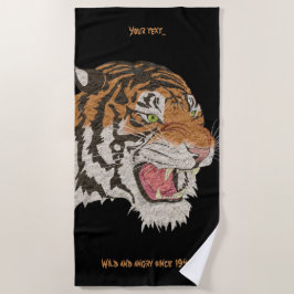 Individuelle Name Ein Phantastischer Tiger Strandtuch