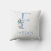 Individuelle Name Eins mit Ballons Kissen (Rückseite)