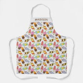 Individuelle Name Eis Cream Popsicles Musterbeispi Schürze (Vorderseite)