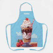 Individuelle Name Eiscreme Milkshake Schürze (Vorderseite)