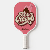 Individuelle Name Eiscreme Pickleball Schläger (Vorderseite)