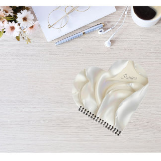 Individuelle Name Elegant Mutter von Perltextur Notizblock