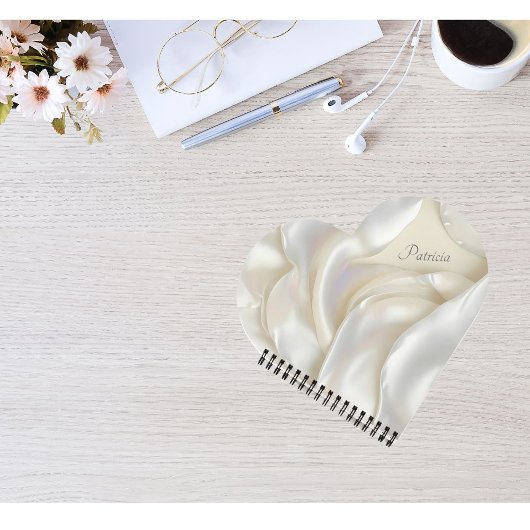 Individuelle Name Elegant Mutter von Perltextur Notizblock