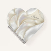 Individuelle Name Elegant Mutter von Perltextur Notizblock (Vorderseite)