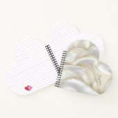 Individuelle Name Elegant Mutter von Perltextur Notizblock (Innenseite)