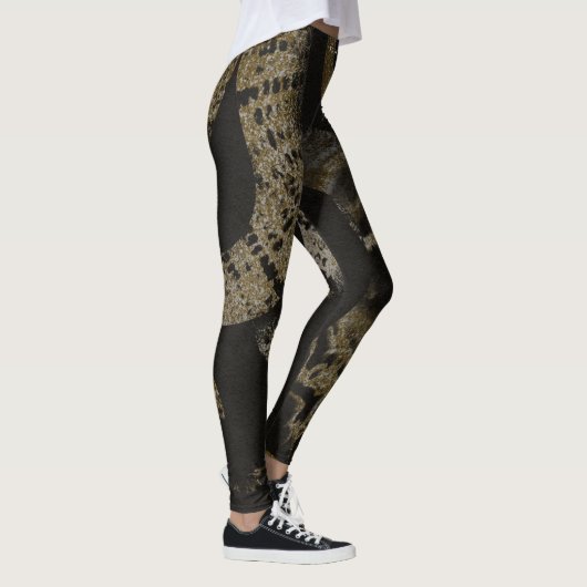 Individuelle Name Elegante Medusa Snakes Leggings (Rechts)