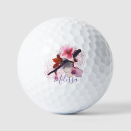 Individuelle Name | Eleganter rosa Kirschblossom Golfball