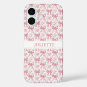 Individuelle Name Eleganter Vintager Blütenpinsel Case-Mate iPhone Hülle (Rückseite)