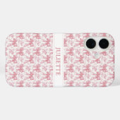 Individuelle Name Eleganter Vintager Blütenpinsel Case-Mate iPhone Hülle (Rückseite (Horizontal))