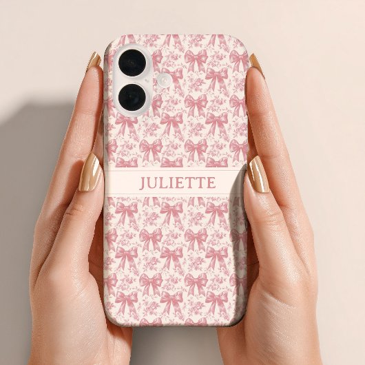 Individuelle Name Eleganter Vintager Blütenpinsel Case-Mate iPhone Hülle