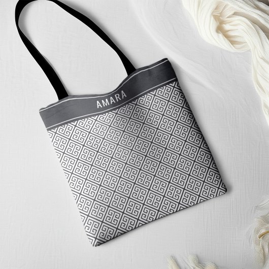 Individuelle Name Elegantes klassisches griechisch Tasche