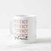 Individuelle Name Emergency Department ER Nurse ER Kaffeetasse (Vorderseite Links)