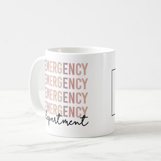 Individuelle Name Emergency Department ER Nurse ER Kaffeetasse (Vorderseite Links)