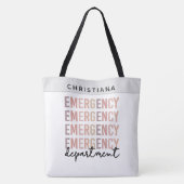 Individuelle Name Emergency Department ER Nurse ER Tasche (Rückseite)