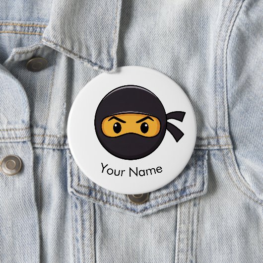 Individuelle Name Emoji Ninja Button (Beispiel)