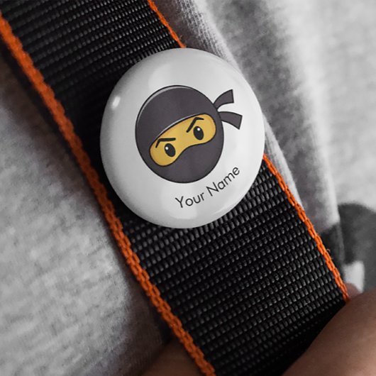 Individuelle Name Emoji Ninja Button