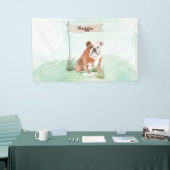 Individuelle Name English Bulldog Pet Hund Banner (Messeveranstaltung)