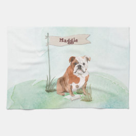 Individuelle Name English Bulldog Pet Hund Geschirrtuch