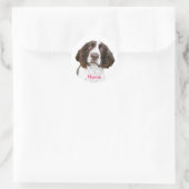 Individuelle Name English Springer Spanel Stickers (Tasche)