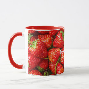 Individuelle Name Erdbeeren Tasse