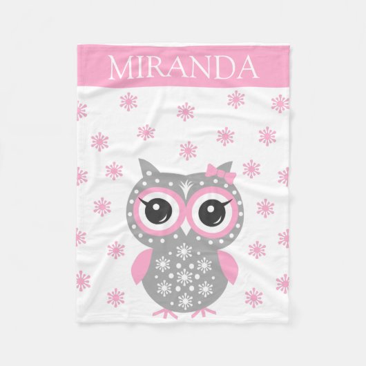 Individuelle Name erhalten Baby Girl Fleece Blanke (Vorderseite)