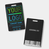 Individuelle Name erhalten Zugang zu allen Zugangs Ausweis (Front & Back)