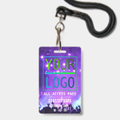 Individuelle Name erhalten Zugang zu allen Zugangs Ausweis (Vorderseite mit Lanyard)