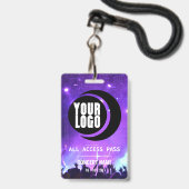 Individuelle Name erhalten Zugang zu allen Zugangs Ausweis (Vorderseite mit Lanyard)