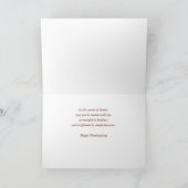 Individuelle Name Erntedank dank Herbst Karte (Innenseite)