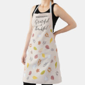 Individuelle Name Erntedank Friendsgiving-Blätter Schürze (InSitu)