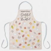 Individuelle Name Erntedank Friendsgiving-Blätter Schürze (Vorderseite)