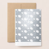 Individuelle Name Erntedank Real Foil Cards für Ki Folienkarte (Rückseite mit Umschlag)