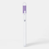 Individuelle Name erste Blume Herzen lila iPhone Hülle (Linke Seite)