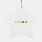 Individuelle Name Erste heilige Kommunion Gold Loo Keramik Ornament (Hinten)
