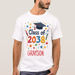 Individuelle Name Erster Schultag T-Shirt
